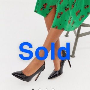 Black Pumps Glossy Heels